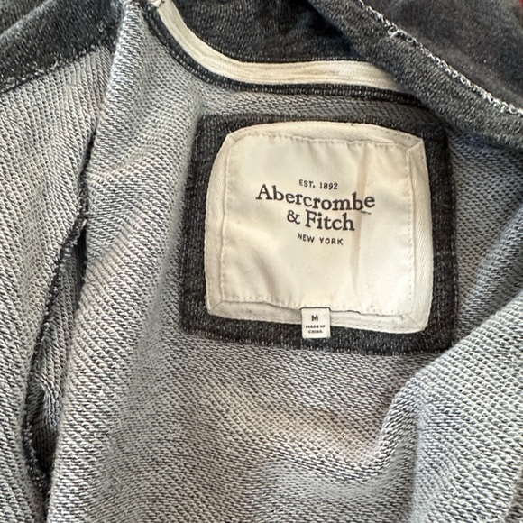 Abercrombie & Fitch Charcoal Open Front Cardigan - Picture 10 of 11